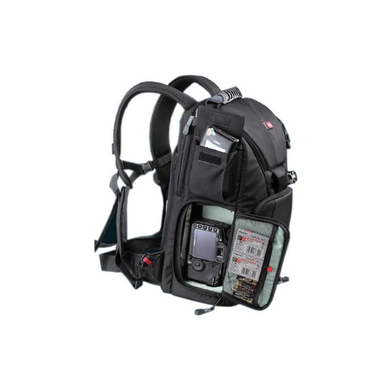 Vivitar DKS-25 Photo/SLR/Laptop Sling Backpack, Large (20 x 12 x 9in, Black)