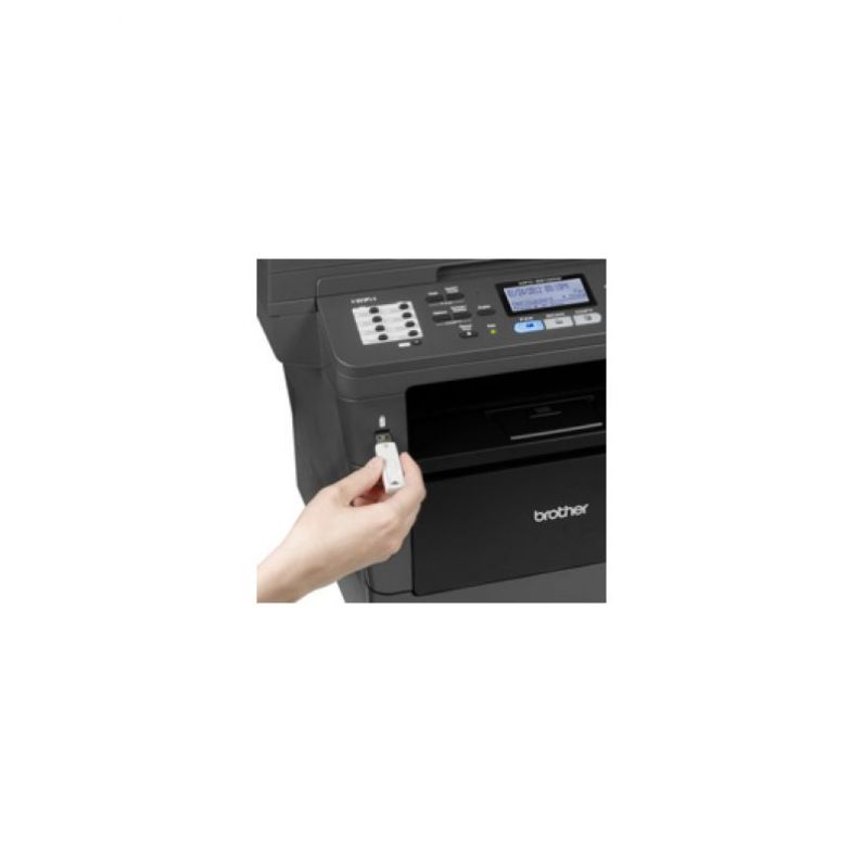 Brother - MFC-8910DW Wireless Black-and-White All-In-One Printer