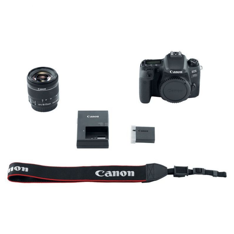 Canon EOS 77D DSLR Camera with 18-55mm Lens