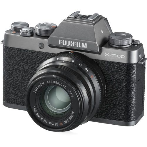 Fujifilm X-T100 Mirrorless Digital Camera (Body,Dark Silver)