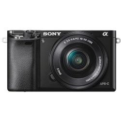 Sony Alpha a6000 Mirrorless Digital Camera with 16-50mm Lens (Black)