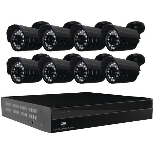 Clover 16ch 1tb Sec Sysm 8 Cams