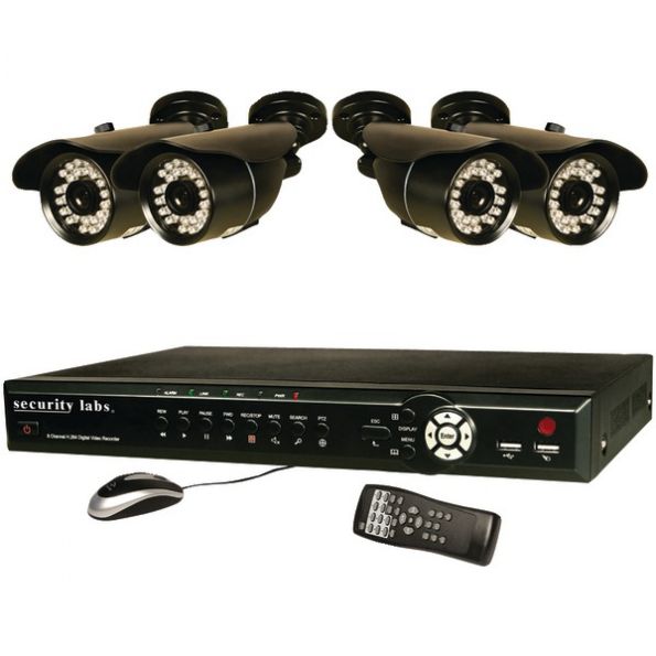 Security Labs 8ch 1tb Dvr Sys & 4 Cams