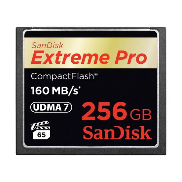 SanDisk 256GB Extreme Pro CompactFlash Memory Card (160MB/s)