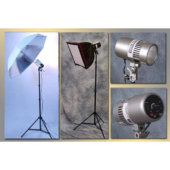 Studio Small Light Set MonoLight Kit W/ Softbox & Umbrella