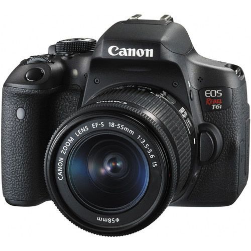 Canon EOS Rebel T6i DSLR Camera with 18-55mm Lens