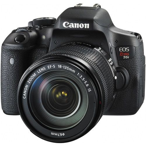 Canon EOS Rebel T6i DSLR Camera with 18-135mm Lens