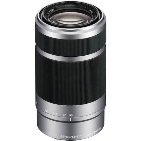 Sony E 55-210mm f/4.5-6.3 OSS Lens (Silver)