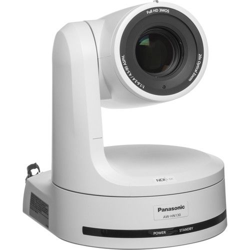 Panasonic AW-HN130 HD Integrated PTZ Camera with NDI|HX (White)