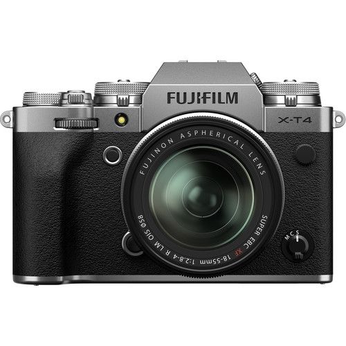 FUJIFILM X-T4 Mirrorless Digital Camera with 18-55mm Lens (Silver)