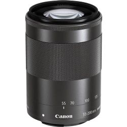 Canon EF-M 55-200mm f/4.5-6.3 IS STM Lens (Black)