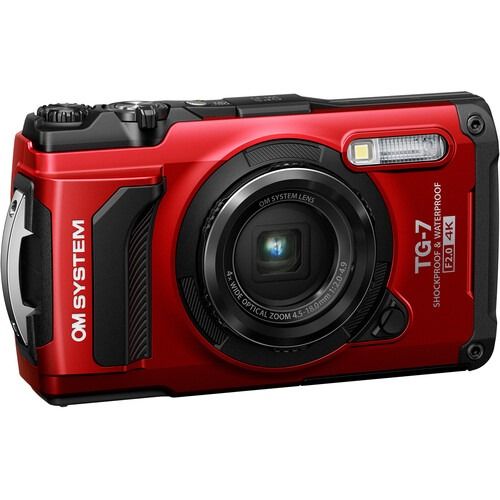 OM SYSTEM Tough TG-7 Digital Camera (Red)