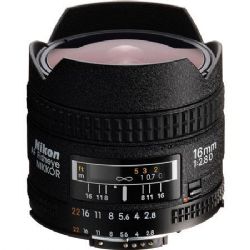 Nikon 16mm f/2.8D Fisheye AF Nikkor Autofocus Lens