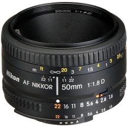 Nikon Normal AF Nikkor 50mm f/1.8D Autofocus Lens