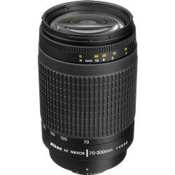 Nikon AF Zoom Nikkor 70-300mm f/4-5.6G Lens (Black)