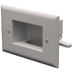 Datacomm Electronics Wht Slim Recessed Cble
