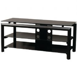 Sylvan Ridge 52" Bk Metal/glass Stand