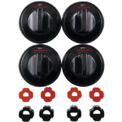 Range Kleen Gas Range Knobs 4pk Black