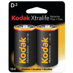 Kodak Xtralife Alkaline D 2pk