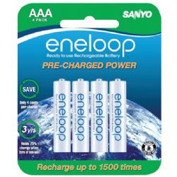 Sanyo Aaa 4pk Battry 1500 Cycle