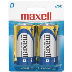 Maxell D 2pk Carded Batteries-