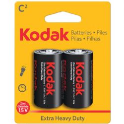 Kodak Hvyduty Zinc Batt C 2pk