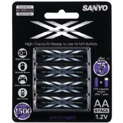 Sanyo Eneloop Aa Batteries 4 Pk