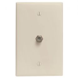 Leviton Lt Almond Single F-cnnct