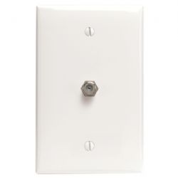 Leviton White Single F-connect