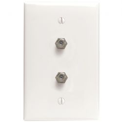 Leviton White Duplx F-connect
