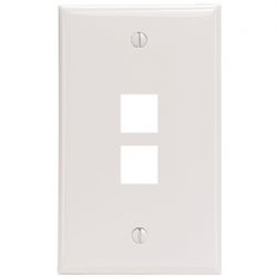 Leviton White Quickport 2-port