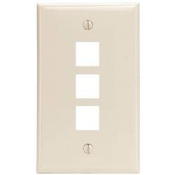 Leviton Lt Almond Quickport 3port