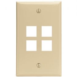 Leviton Ivory Quickport 4-port