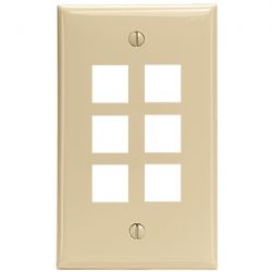 Leviton Ivory Quickport 6-port
