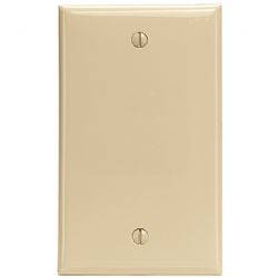 Leviton Ivory Blank Nylon Wallplt