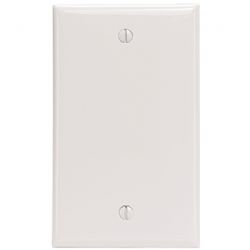 Leviton White Blank Nylon Wallplt
