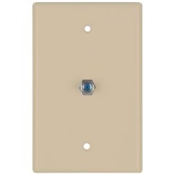 Datacomm Electronics Coax Wall Plate Ivory