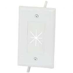 Datacomm Electronics Cbl Plate W Flex 1gng Wht