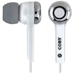 Coby Isolation Earphone White