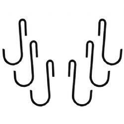 Range Kleen Pot Rack Hooks 6 Pk Blk
