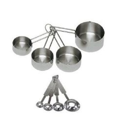 ChefLand 8-Piece Deluxe Stainless Steel Measuring Cup and Measuring Spoon Set