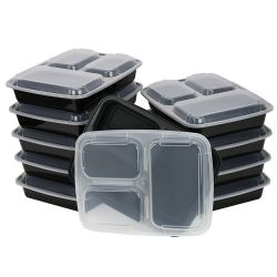 Newspring Versatainer Rectangular Microwaveable Container 32 Ounce (10 Pack) by A World of Deals