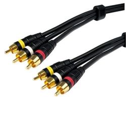 Cables Unlimited AUD-1705-06 6-Feet Pro A/V Series Composite A/V Cables