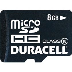 Duracell Microsd Card W Adptr 8gb