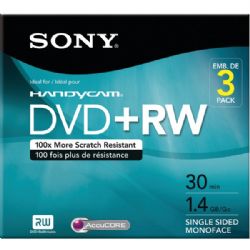 Sony 1.4gb Cam 8cm Dvd+rw 3pk