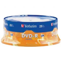 Verbatim 4.7gb Dvd-r 25ct Spindle