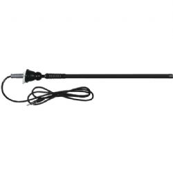 Dual Rubber Mast Antenna Black