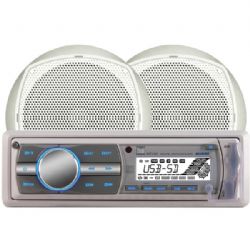 Dual 55wx4 Mrn Rcvr W/spkrs