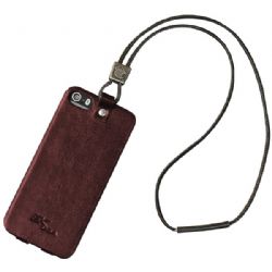 Ek Iphn5/5s Lthr Ret Cs Red