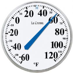La Crosse Technology 13.5in Round Thermometer